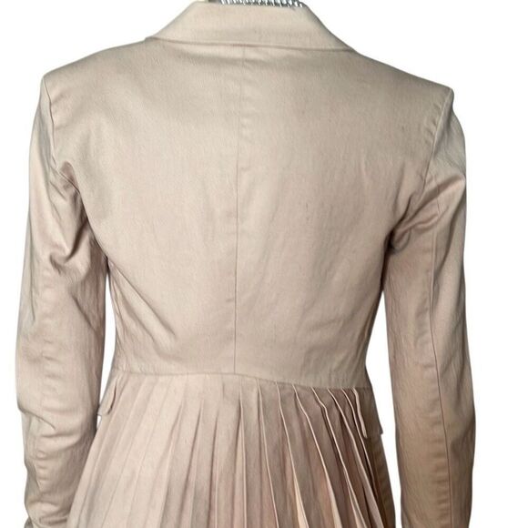 Preen Line Pink Blazer XS Pleated Back Fitted Jacket Cotton Stretch (312) - Picture 7 of 16